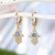 Turkish Evil Eye Hamsa Crystal Hoop Earrings Turkish Evil Eye Hamsa Crystal Hoop Earrings