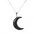 Crescent Moon Healing Crystal Quartz Necklace and Earrings