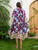 Blue Floral Beach Cover-Up