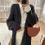 Casual Solid Bat Sleeve Knitted Long Sweater