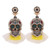 Bohemian Tassel Resin Skull Drop Earrings
