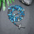 Natural African Turquoise Beads Cross Rosary Necklace