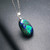 Azurite Malachite Drop Pendant Necklace