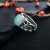 Green Jade Gemstone Ring