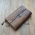 Embossed Pattern Soft Leather Travel Notebook