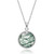 Unique Moss Agate Round Pendant Necklace
