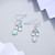 925 Sterling Silver Natural Larimar Earrings