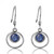 Sterling Silver Kyanite Hoops