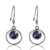 Sterling Silver Kyanite Hoops