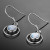 Sterling Silver Kyanite Hoops