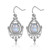 Oval Gemstone Earrings