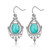 Oval Gemstone Earrings
