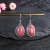 Vintage Luxe Gemstone Pendant Earrings