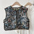 Vintage Jacquard Boho Cropped Vest