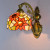 Yellow Floral Wall Light – Tiffany Style LED Sconce