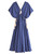 Boho Polka Dot Maxi Dress – V-Neck Tassel Beach Dress
