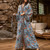 Long Beach Cover-Up Kimono – Printed Vacation Outerwear