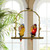 Tiffany-Style Parrot Glass Chandelier