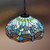 Handmade Blue Ceiling Light – Tiffany Hanging Lamp