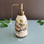 Floral Ceramic Soap Dispenser – Ice Crack Bathroom Pump Bottle