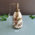 Floral Ceramic Soap Dispenser – Ice Crack Bathroom Pump Bottle