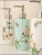 Floral Ceramic Pump Bottle