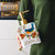 Ceramic Soap & Lotion Bottle – Flower & Bird Design