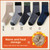 Thickened Winter Middle Tube Socks Women's Christmas Style Deer Snowflake Pattern Warm Autumn Winter Fashionable Ladies Socks