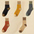 Thickened Winter Middle Tube Socks Women's Christmas Style Deer Snowflake Pattern Warm Autumn Winter Fashionable Ladies Socks