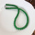 Green Glass Beads Necklace