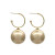 Gold Twisted Oversize Pearl Hoops