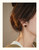 Tigereye Stone Stud Earrings – Gold Plated