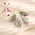 Rainbow Butterfly Wing Drop Earrings – Gold Plated