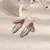 Rainbow Butterfly Wing Drop Earrings – Gold Plated