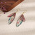 Rainbow Butterfly Wing Drop Earrings – Gold Plated