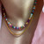 Bohemia Candy Color Stone Necklace – 18K Gold Plated