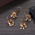 Ethnic Gold Jhumka Tassel Earrings – Pink Zircon