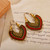 Vintage Heart Rope Earrings