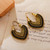 Vintage Heart Rope Earrings