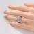 Vintage Silver Adjustable Carved Ring