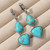 Ethnic Turquoise Droplet Earrings