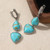 Ethnic Turquoise Droplet Earrings