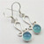 Vintage Blue Stone Dangle Earrings