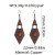 Premium Red Stone Carved Metal Earrings for Boho Fashion