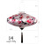 Elegant Retro Chinese Silk Lantern with Flower & Bamboo Prints