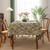 Premium Jacquard Floral Tablecloth