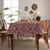 Premium Jacquard Floral Tablecloth