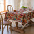 Luxe Floral Cotton Linen Tablecloth