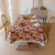 Luxe Floral Cotton Linen Tablecloth