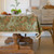 Luxe Floral Cotton Linen Tablecloth